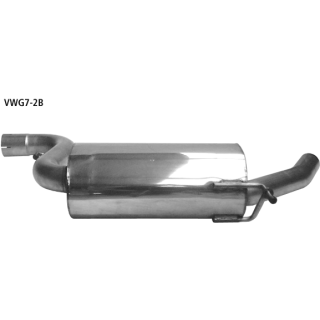 Bastuck Mittelschalldämpfer für AUDI A3 Limousine (8VS) 1.4 TFSI - 103 KW / VWG7-2B