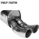 Bastuck Endschalldämpfer mit Doppel-Endrohr DTM 2x...