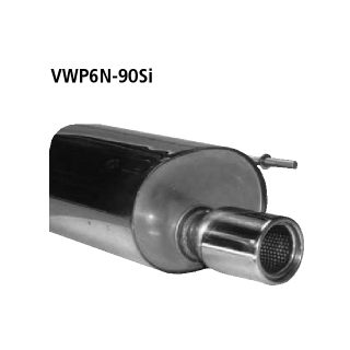 Bastuck Endschalldämpfer mit Einfach-Endrohr 1x Ø 90 mm für VW POLO (6N1) 75 1.6 - 55 KW / VWP6N-90Si