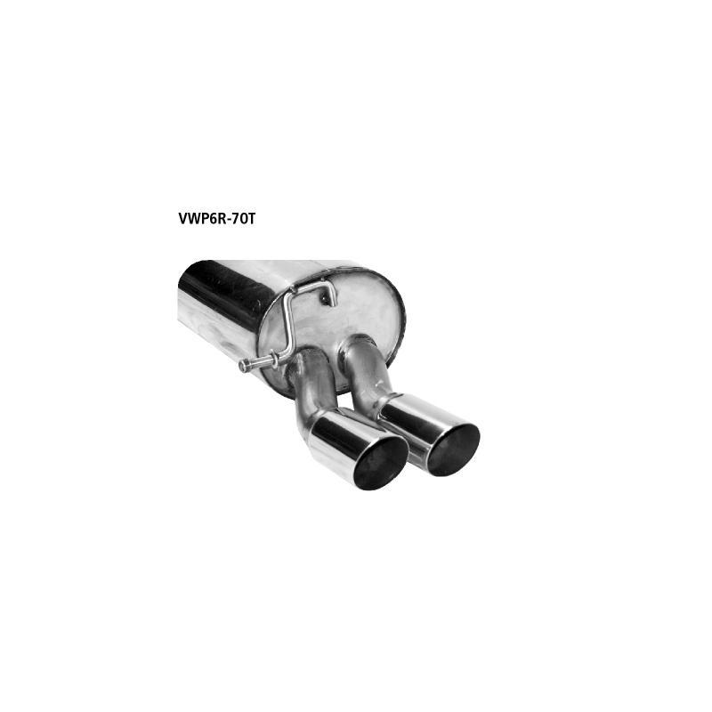 ATEC Endschalldämpfer Komplett-Set Für VOLVO S40 V50 - Inkl. Montagematerial