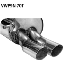 Bastuck Endschalldämpfer mit Doppel-Endrohr 2x...