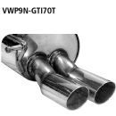 Bastuck Endschalldämpfer mit Doppel-Endrohr 2x...