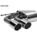 Bastuck Endschalldämpfer mit Doppel-Endrohr LH 2x...