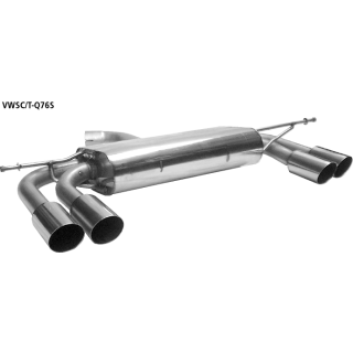 Bastuck Endschalldämpfer mit Doppel-Endrohr LH + RH 2x Ø 76 mm 20° schräg geschnitten für VW SCIROCCO (137, 138) 2.0 TDI - 125 KW / VWSC/T-Q76S