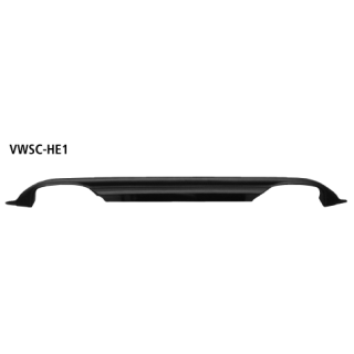 Bastuck Heckschürzen-Ansatz lackierfähig mit Auschnitt für 2x Doppel-Endrohr für VW SCIROCCO (137, 138) 1.4 TSI - 90 KW / VWSC-HE1