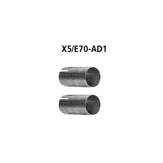 Bastuck Adapterrohrsatz Endschalldämpfer auf Serie BMW X5 4.8i V8 für BMW X5 (E70) xDrive 48 i - 261 KW / X5/E70-AD1