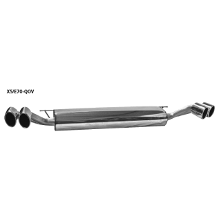 Bastuck Endschalldämpfer mit Doppel-Endrohr Oval 2x oval 110x70 mm LH + RH für BMW X5 (E70) xDrive 48 i - 261 KW / X5/E70-QOV