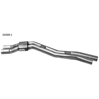 Bastuck Mittelschalldämpfer für 1 Endschalldämpfer für BMW Z4 (E89) sDrive 23 i - 150 KW / Z4/E89-2