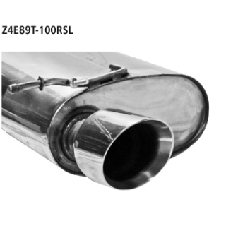 Bastuck Endschalldämpfer mit Einfach-Endrohr 1x Ø 100 mm 30° schräg geschnitten für BMW Z4 (E89) sDrive 35 i - 225 KW / Z4E89T-100RSL
