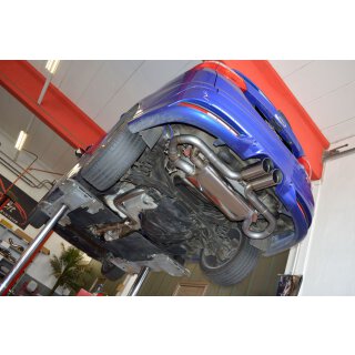 FMS Street Beast 76mm Sportauspuffanlage ab Kat mittig für FORD FOCUS III Turnier 2.0 ST - 184 KW / SBFO02KTD-X3-x