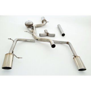 FMS Street Beast 76mm Duplex Sportauspuffanlage ab Kat für VW PASSAT CC (357) 2.0 TDI - 120 KW / SBVW16CAD-X3-x