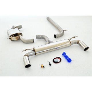 FMS Street Beast 76mm Duplex Sportauspuffanlage ab Kat für VW SCIROCCO (137, 138) 2.0 TSI - 155 KW / SBVW41TD-X3-x