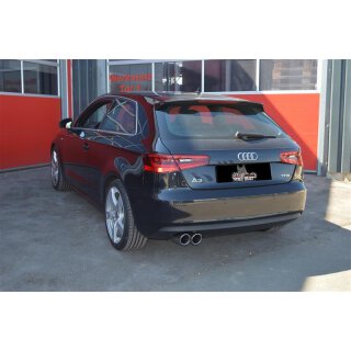 FMS Street Beast 76mm Single Sportauspuffanlage ab Kat für AUDI A3 (8V1, 8VK) 2.0 TDI - 135 KW / SBAU50A-X3-x