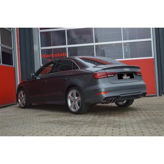 FMS Street Beast 76mm Single Sportauspuffanlage ab Kat für AUDI A3 Limousine (8VS, 8VM) 2.0 TDI - 135 KW / SBAU56A-X3-x