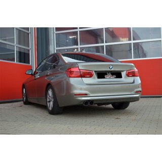 FMS Street Beast 76mm Single Sportendschalldämpfer für BMW 3 Touring (F31) 320 d - 140 KW / SBEBM67AL-X3-x