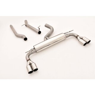 Friedrich Motorsport 76mm Duplex-Anlage Audi A3 8V 3-Türer Quattro / 991052A-X3-X