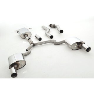 Friedrich Motorsport 76mm Duplex-Anlage Edelstahl / 991031-X3-X