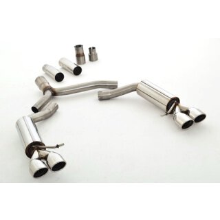 Friedrich Motorsport 76mm Duplex-Sportendschalldämpfer Edelstahl / 971037ASLD-X3-X