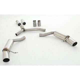 Friedrich Motorsport 76mm Duplex-Sportendschalldämpfer Edelstahl / 971037AVLD-X3-X