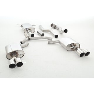 Friedrich Motorsport 76mm Duplex-Anlage Audi A5 B8 Sportback Frontantrieb und Quattro / 991034-X3-X