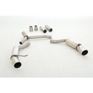 Friedrich Motorsport 76mm Duplex-Sportendschalldämpfer Audi A5 B8 Sportback Frontantrieb und Quattro / 971038AD-X3-X