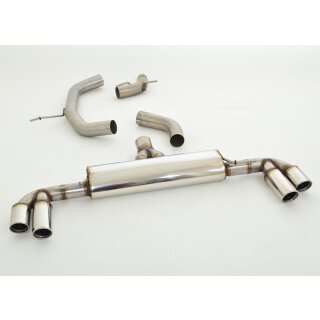 Friedrich Motorsport 76mm Duplex-Anlage Audi TT 8J Frontantrieb / 991029-X3-X