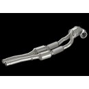 Friedrich Motorsport 1x96mm / 2x70mm Downpipe mit 200 Zellen Sport-Kat. Edelstahl / 681084RS-DPKAHJS