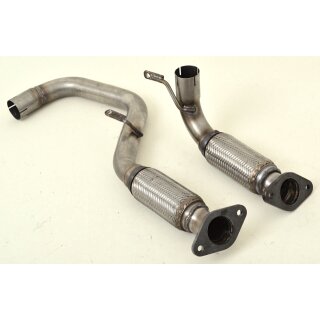 Friedrich Motorsport 55mm Hosenrohr mit Flexkorb Edelstahl / 981233-HR