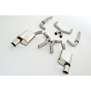 Friedrich Motorsport 76mm Duplex-Anlage Ford Mustang 5 (S197) Coupe und Cabrio / 991207-X3-X