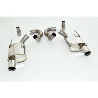 Friedrich Motorsport 76mm Duplex-Sportendschalldämpfer Ford Mustang 5 Facelift (S197) / 971208D-X3-X