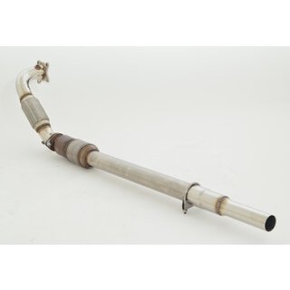 Friedrich Motorsport 76mm Downpipe mit 200 Zellen HJS Sport-Kat. Edelstahl / 981032A-X3-DPKAHJS