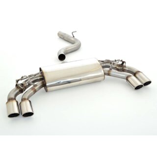 FMS 76mm Duplex Sportendschalldämpfer mit originaler Klappensteuerung für AUDI A3 Sportback 8VA S3 quattro - 221 KW / 971054SDKL-X3-x