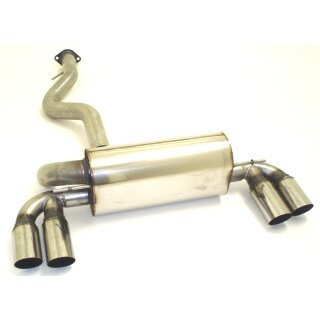 FMS 76mm Duplex Sportendschalldämpfer für BMW 1 Coupe E82 M - 250 KW / 861350D-x