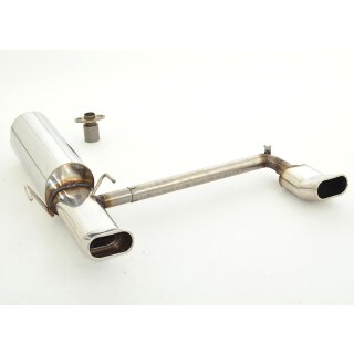 FMS Duplex Sportendschalldämpfer für OPEL ASTRA G Coupe F07 1.6 16V - 76 KW / 971151D-x