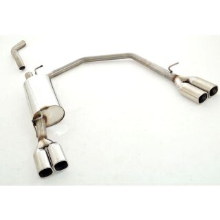 FMS Duplex Sportendschalldämpfer für VW BORA 1J2 1.6 FSI - 81 KW / 971419D-x