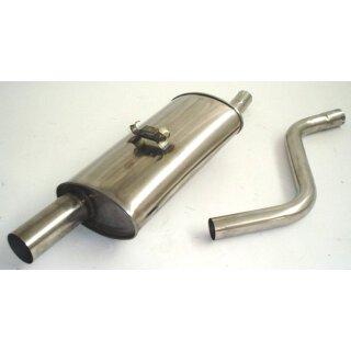 FMS Sportendschalldämpfer für VW POLO Coupe 86C,80 1.3 - 44 KW / 971408-x