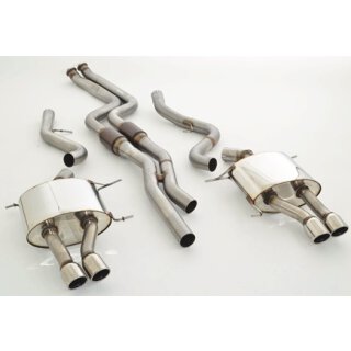 FMS 70mm Duplex Anlage mit 200 Zellen Sport Katalysatoren für BMW 3 Coupe E92 335 i - 225 KW / 881337AD-x