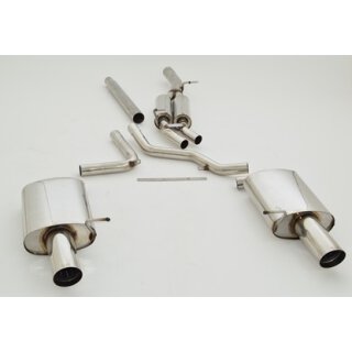 FMS 70mm Duplex Anlage für AUDI A4 8E2,B6 1.9 TDI - 96 KW / 881021D-x