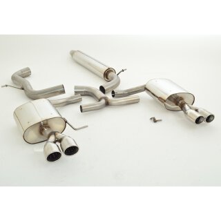 FMS 76mm Duplex Anlage für VW GOLF VII Kombi BA5 1.4 TSI - 90 KW / 992711T-X3-x