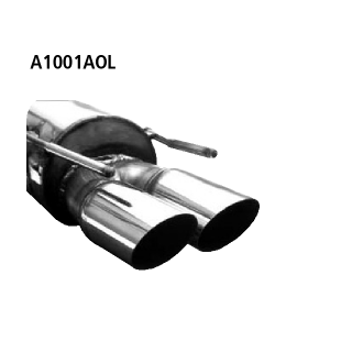 Bastuck Endschalldämpfer mit Doppel-Endrohr 2x Ø 76 mm für OPEL CALIBRA A (85_) 2.0 i - 85 KW / A1001AOL