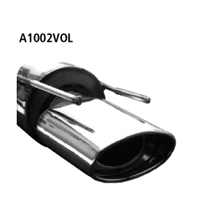 Bastuck Endschalldämpfer mit Einfach-Endrohr oval 153x 95 mm Vectra für OPEL VECTRA A (86_, 87_) 2.0 i Turbo 4x4 - 150 KW / A1002VOL