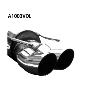 Bastuck Endschalldämpfer DTM mit Doppel-Endrohr Vectra 2x Ø 76 mm für OPEL VECTRA A (86_, 87_) 2000/GT 16V KAT - 110 KW / A1003VOL