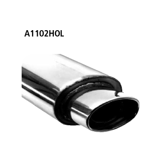 Bastuck Endschalldämpfer mit Einfach-Endrohr oval 153x 95 mm für OPEL ASTRA F CC (53_, 54_, 58_, 59_) 1.8 i 16V - 85 KW / A1102HOL