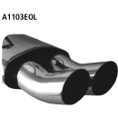 Bastuck Endschalldämpfer DTM mit Doppel-Endrohr 2x...