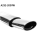 Bastuck Endschalldämpfer mit Einfach-Endrohr oval 153x 95 mm für VW GOLF II (19E, 1G1) 1.3 - 40 KW / A252-203VW