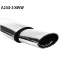 Bastuck Endschalldämpfer mit Einfach-Endrohr oval...