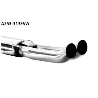 Bastuck Endschalldämpfer mit Doppel-Endrohr DTM 2x Ø 76 mm für VW VENTO (1H2) 1.8 - 55 KW / A253-313EVW