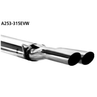 Bastuck Endschalldämpfer mit Doppel-Endrohr 2x Ø 76 mm für VW GOLF III Variant (1H5) 1.9 TDI - 81 KW / A253-315EVW
