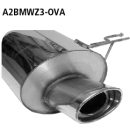 Bastuck Endschalldämpfer mit Einfach-Endrohr oval 153x 95 mm 316i 1.9l Compact für BMW Z3 (E36) 1.9 - 103 KW / A2BMWZ3-OVAL