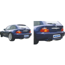 Bastuck Endschalldämpfer mit Einfach-Endrohr oval 153x 95 mm 316i 1.9l Compact für BMW Z3 (E36) 1.9 - 103 KW / A2BMWZ3-OVAL